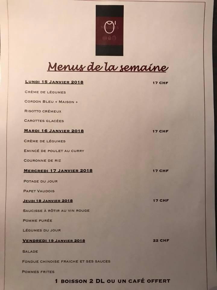 Menu di Boulangerie - Tea-room 