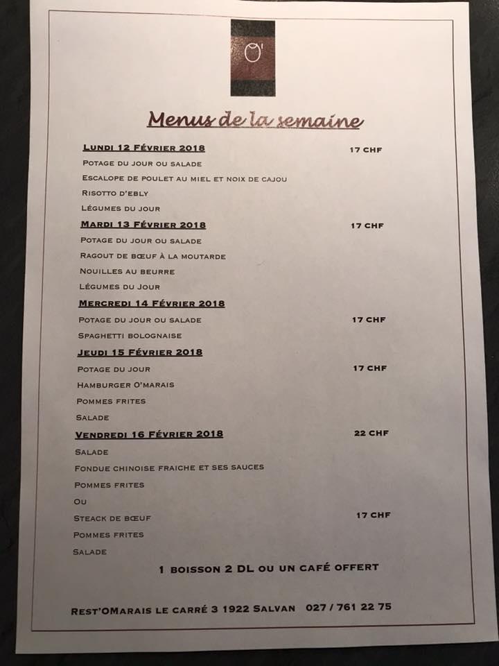 Menu di Boulangerie - Tea-room 