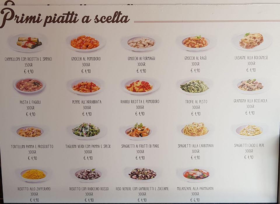 Menu di Bar Davidici Fermo 