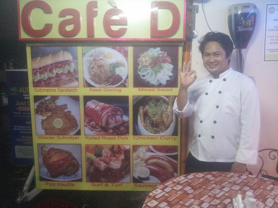 CAFE’ D menu