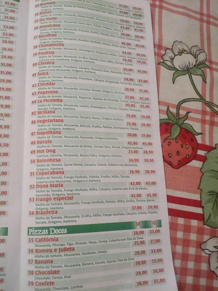 Dnapoli Pizzaria e Restaurante cardápio