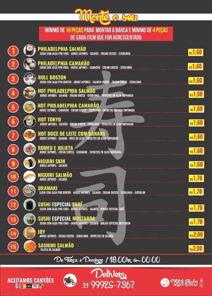 Katu Sushi cardápio