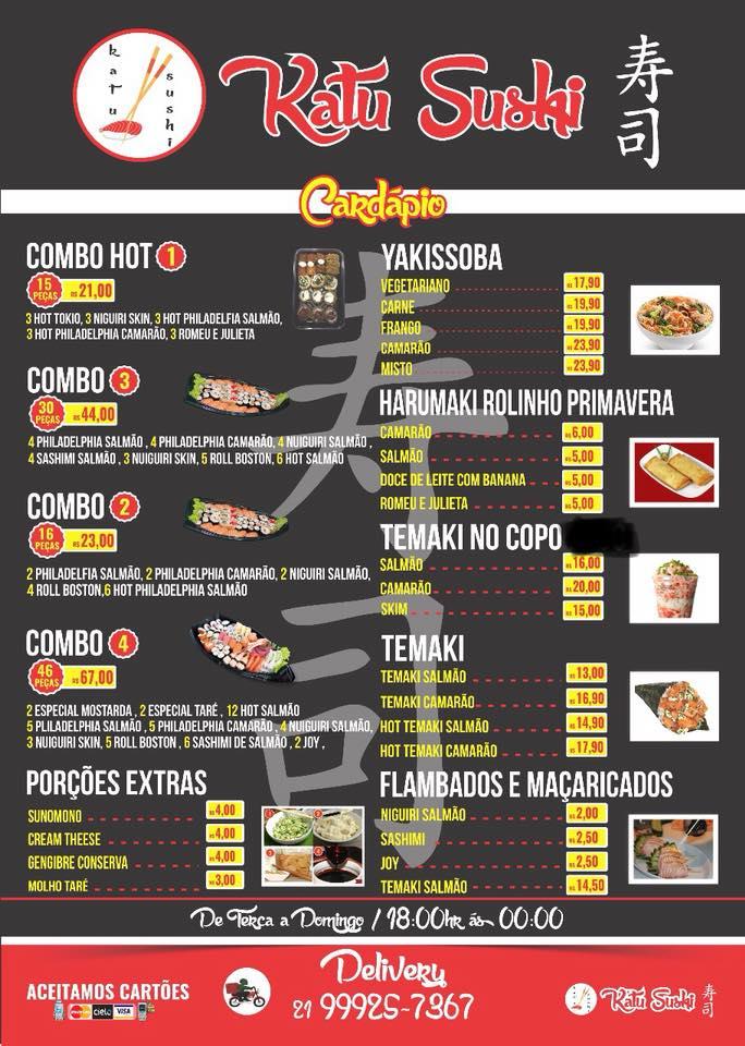 Katu Sushi cardápio