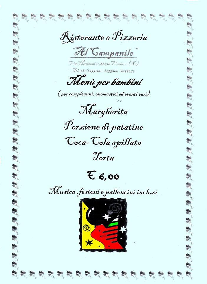 Menu di Al Campanile 