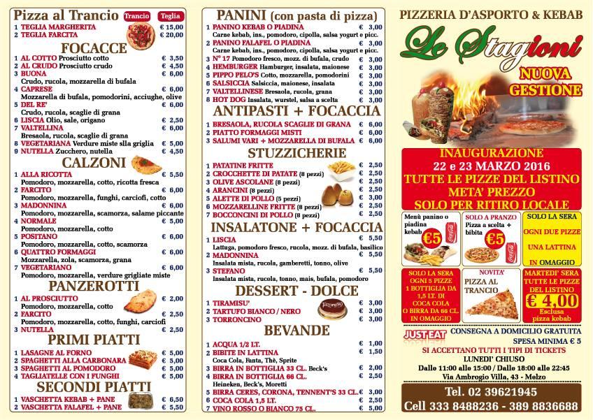 Menu di Le Stagioni 