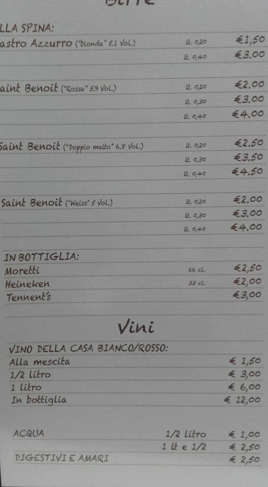 Menu di Bar.DiscoPub. B52 