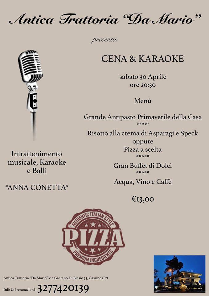 Menu di Ristorante da Mario 