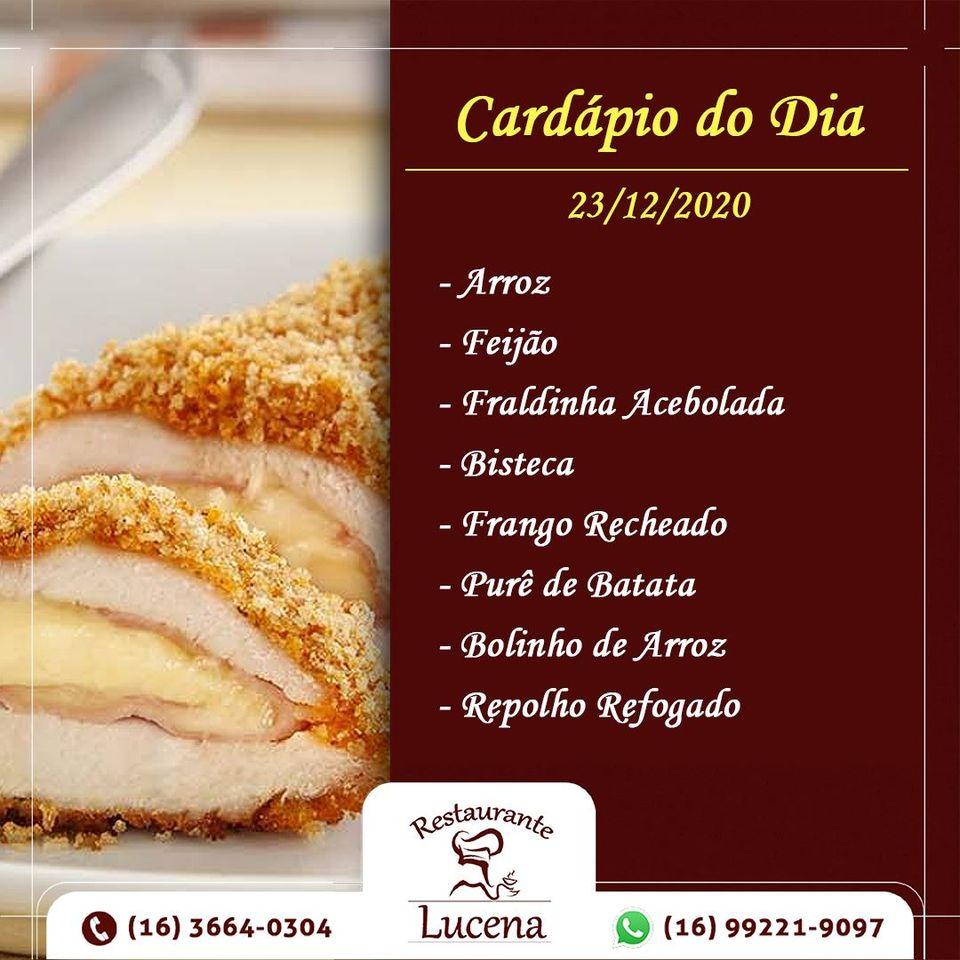 RESTAURANTE LUCENA cardápio