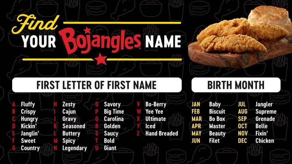 Bojangles' - BeCajun.com menu