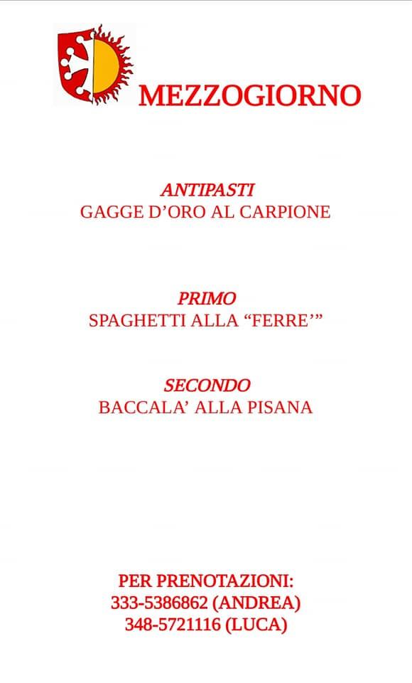 Menu di La Locanda Dei Pisani Doc Pisa 