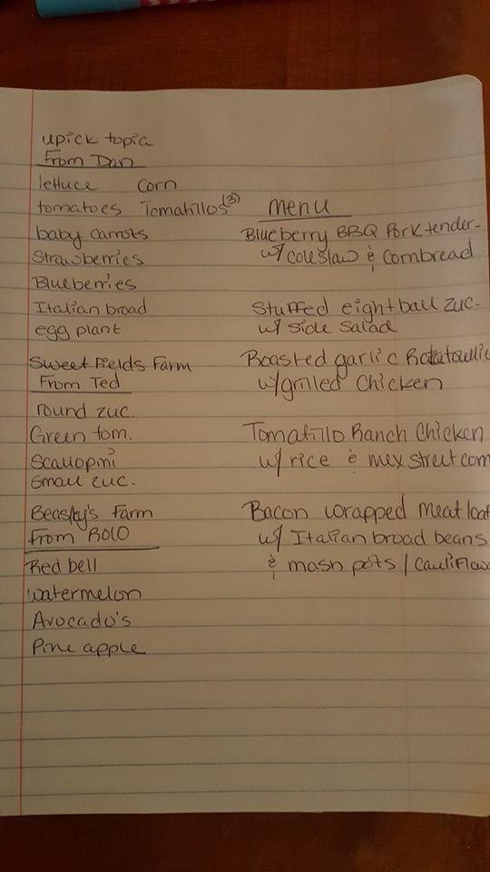 Carta de The Fresh Chef