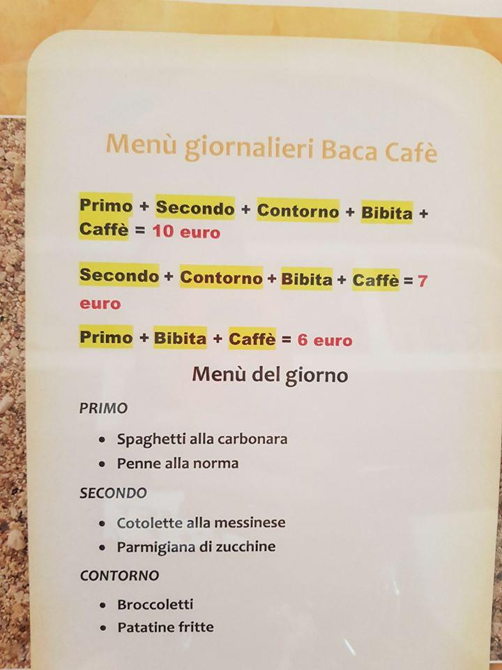 Menu di Baca Cafè Bresso 