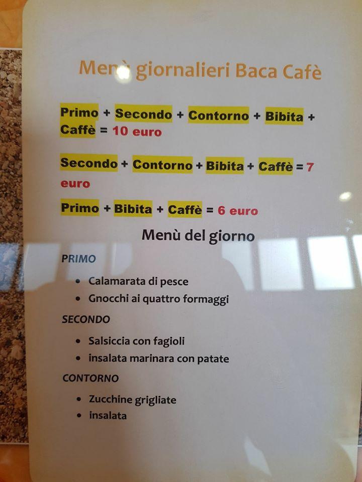 Menu di Baca Cafè Bresso 