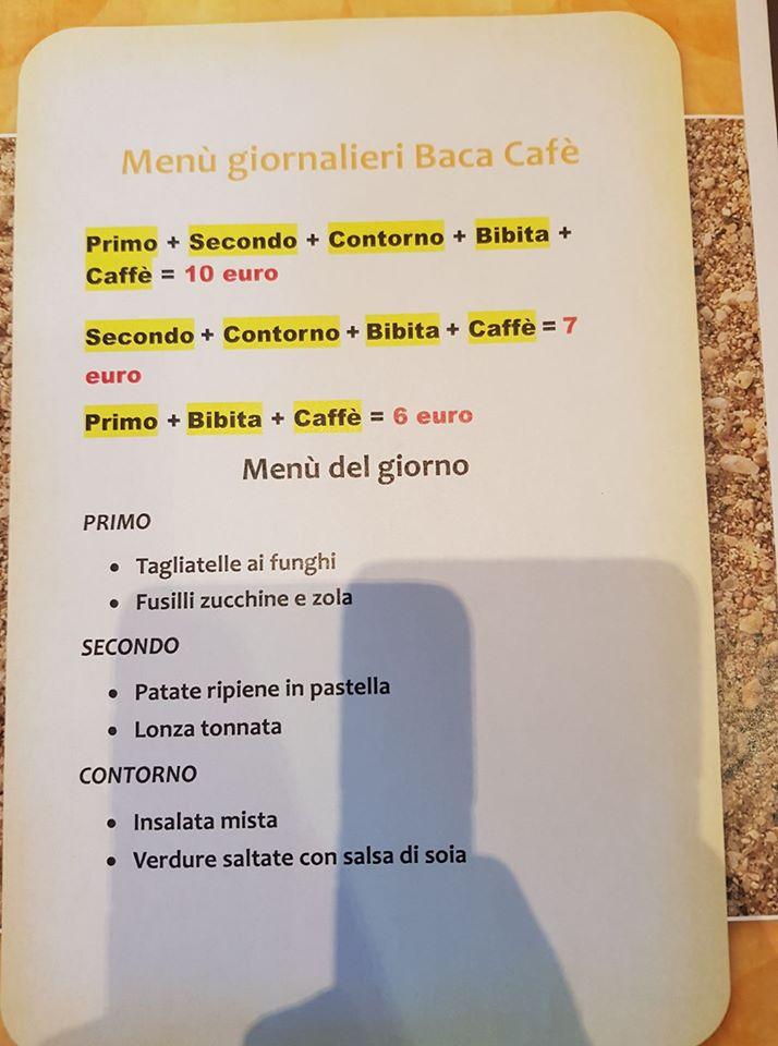 Menu di Baca Cafè Bresso 