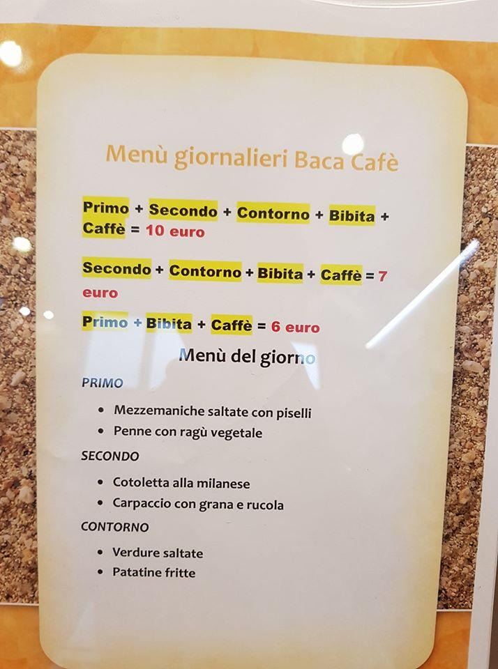 Menu di Baca Cafè Bresso 