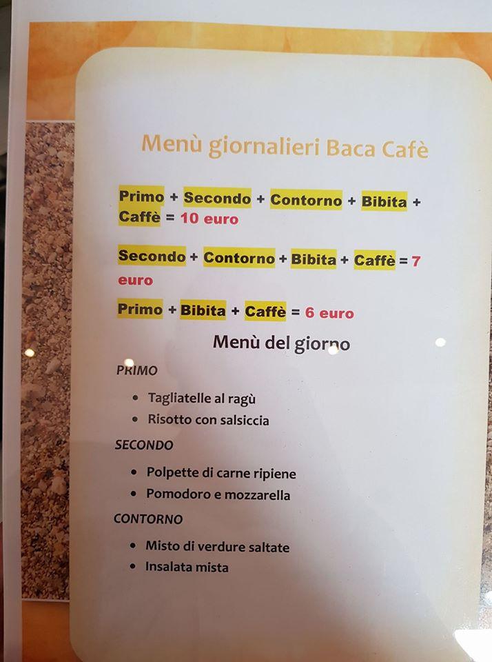 Menu di Baca Cafè Bresso 