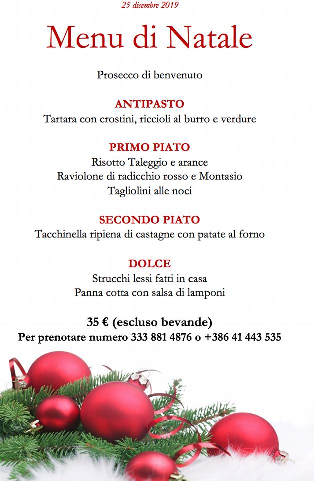 Menu di Camping Natisone Pulfero & Ristorante Rio Bianco 