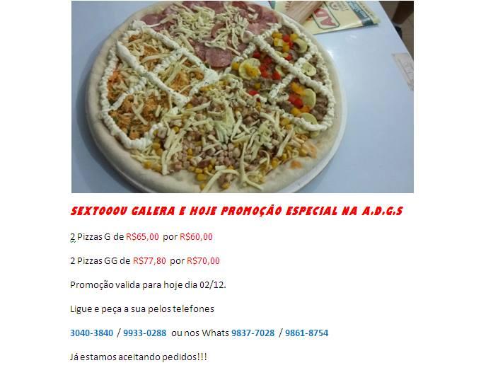 Pizzariqa A.D.G.S. cardápio