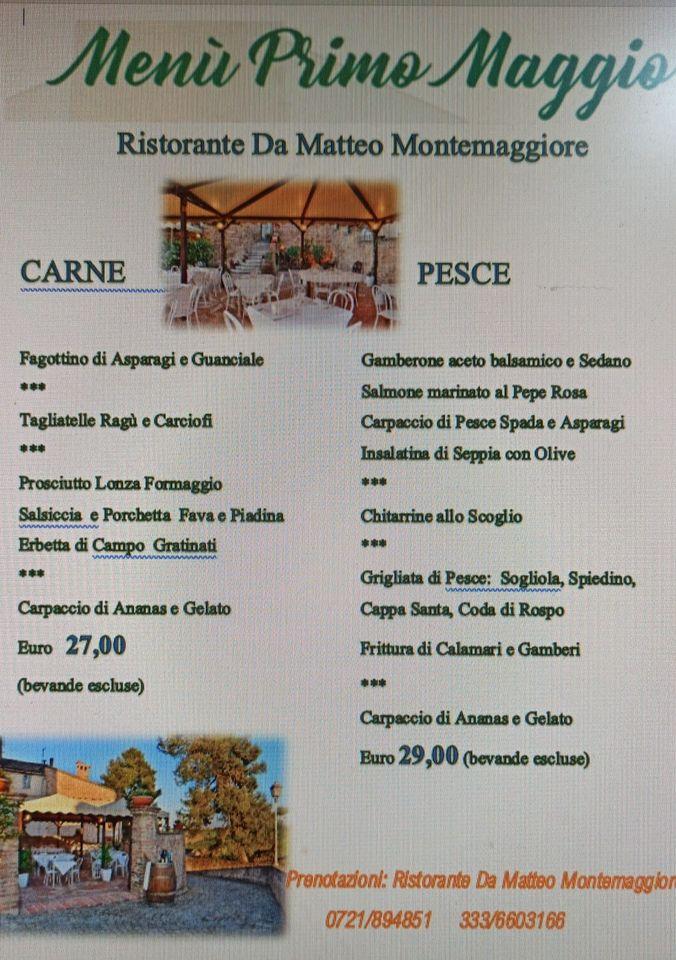 Menu di Albergo Diffuso Borgo Montemaggiore 