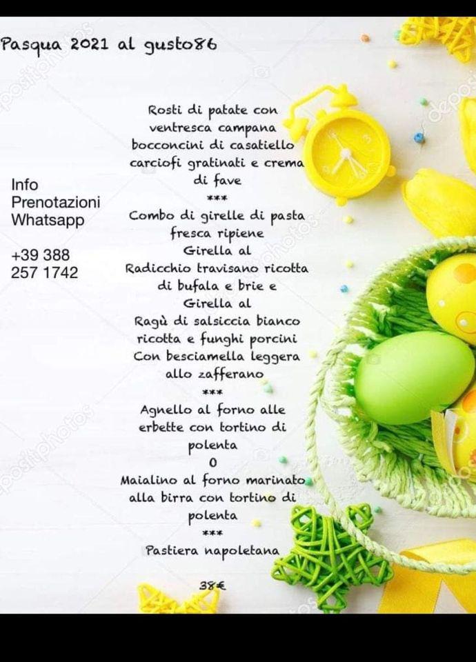 Menu di Gusto86 Calusco Calusco d'Adda 