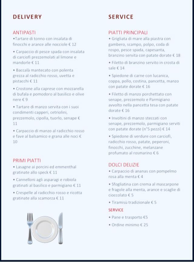 Menu di Ristorante San Rocco 
