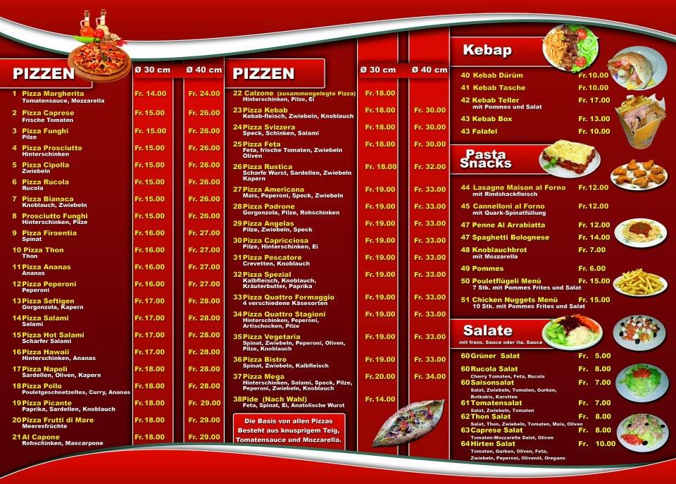 Menu di Angelas Take Away 