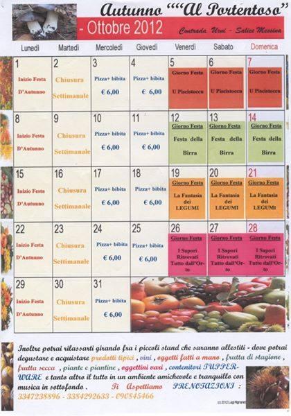 Menu di Al Portentoso 