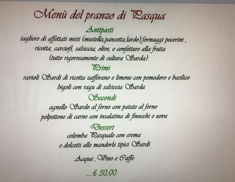 Menu di Noventello 