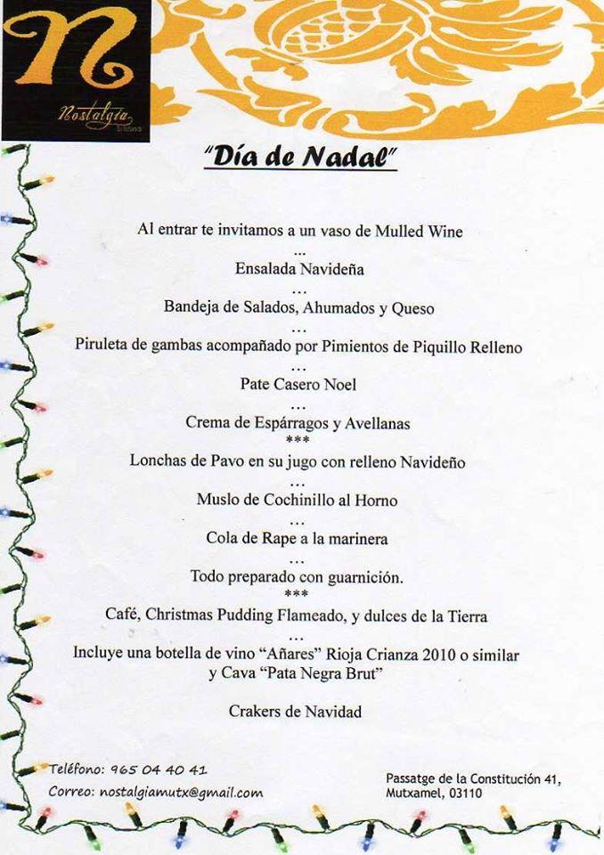 Carta de Nostalgia Muchamiel