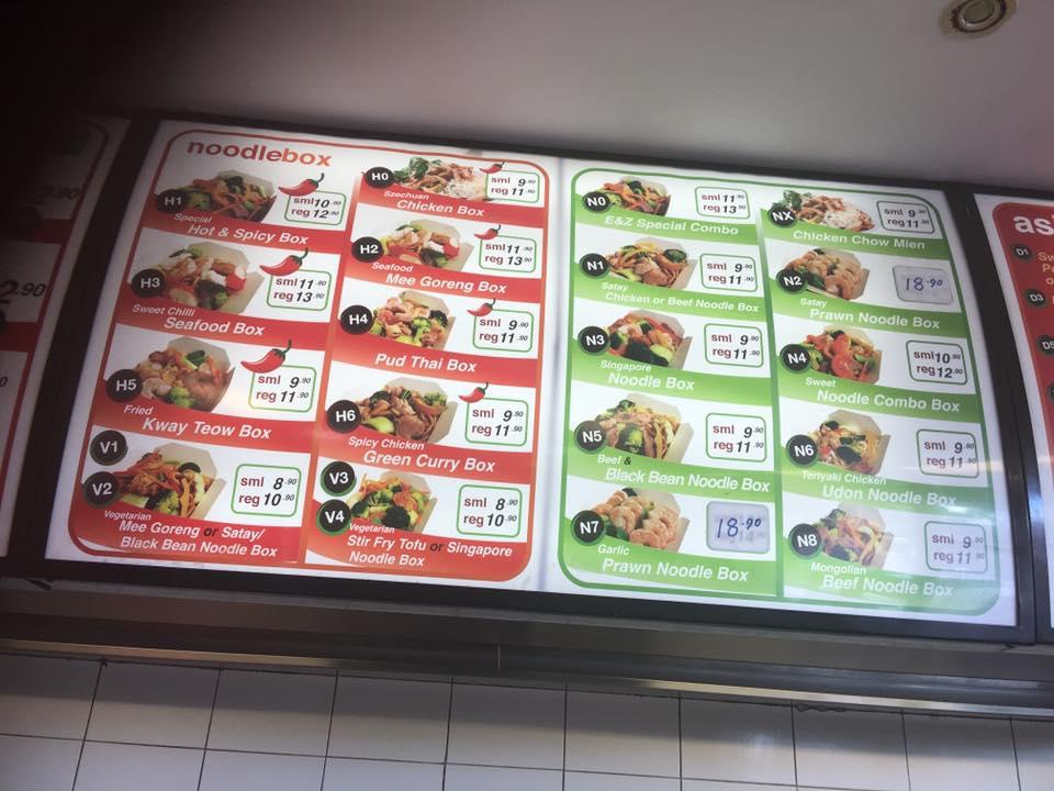 Carta de E&Z hot wok