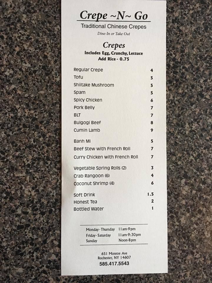 Carta de Crepe N'Go