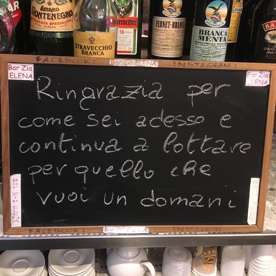 Menu di Bar Da Zia Elena Verona 