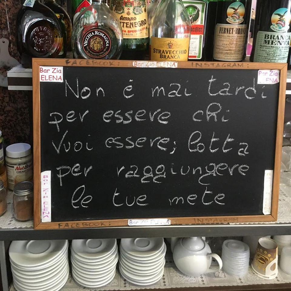 Menu di Bar Da Zia Elena Verona 