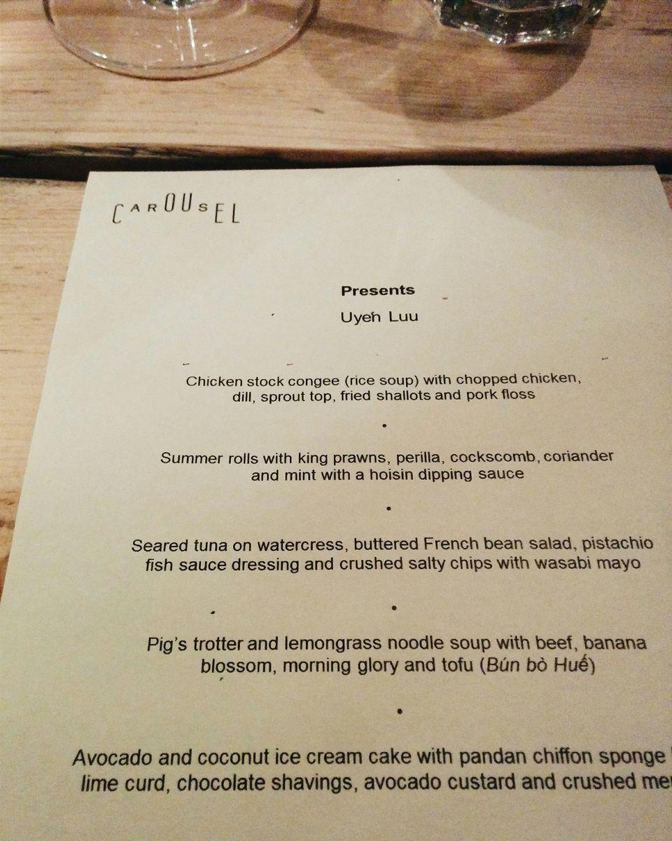 Carousel menu