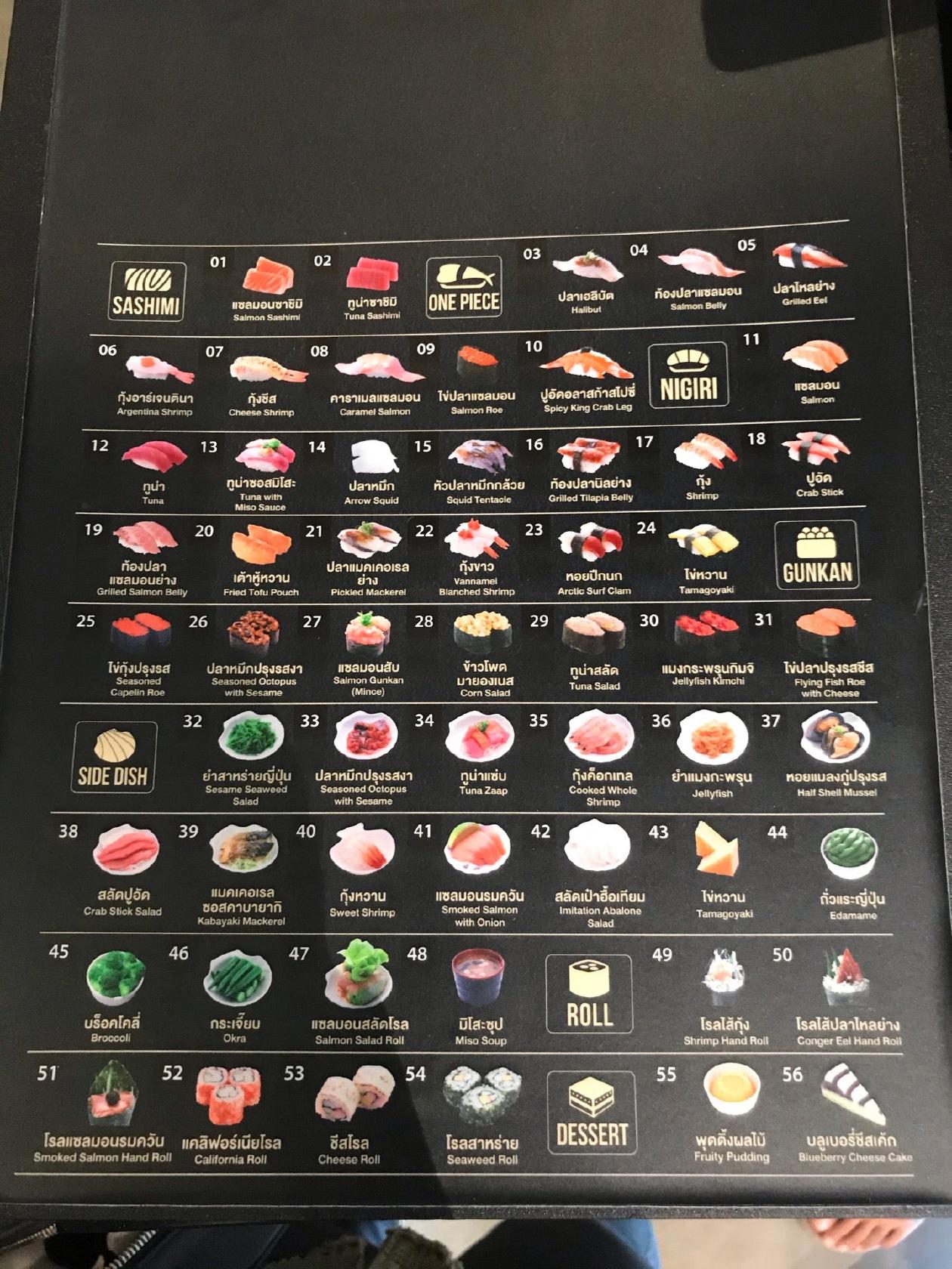 Sushi Express メニュー