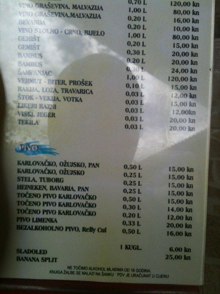 Menu di Buffet Marion 