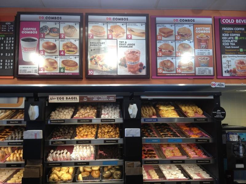 Dunkin' menu