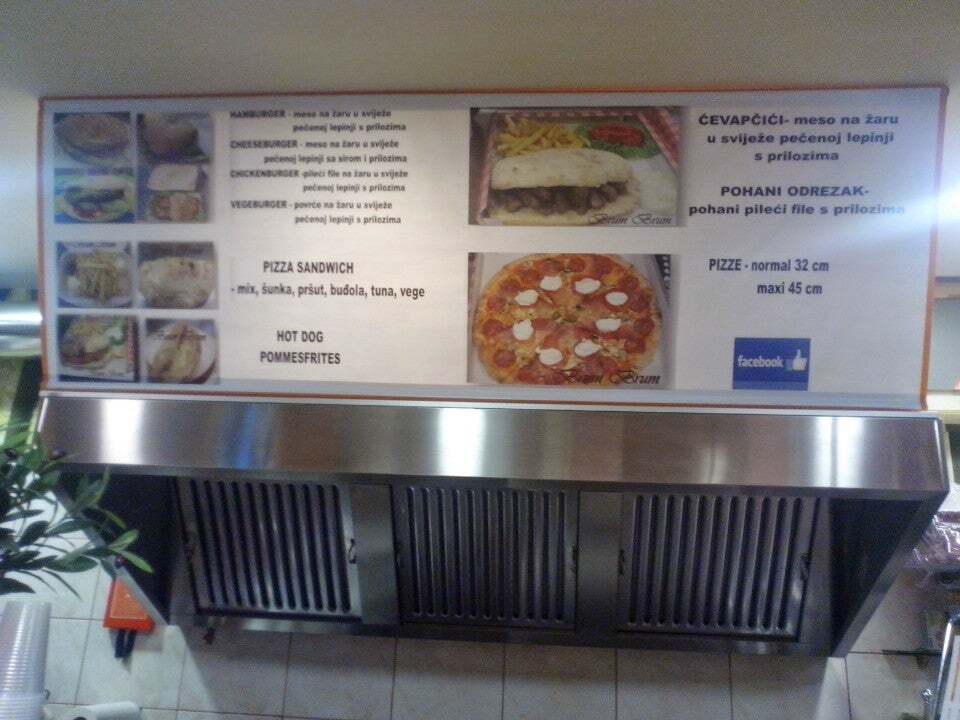Menu di Fast food restaurant "BRUM BRUM" 