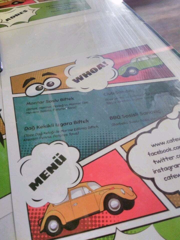 Vosvos Cafe menü