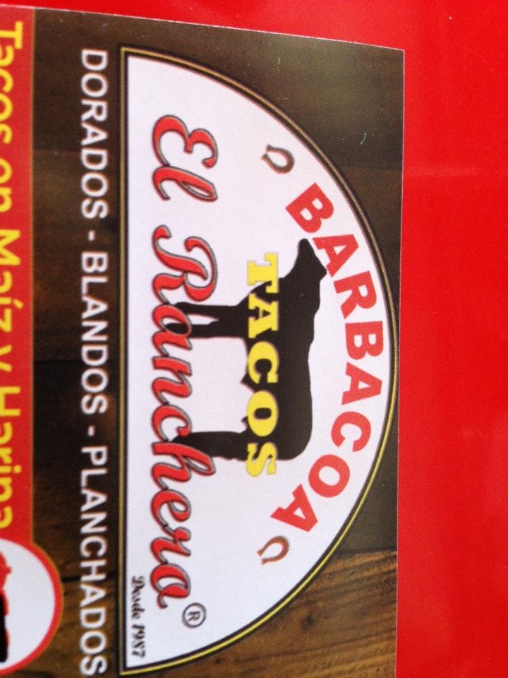 Carta de Tacos El Ranchero
