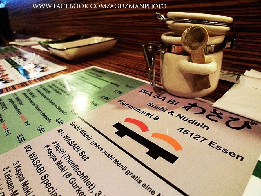Wasabi menu