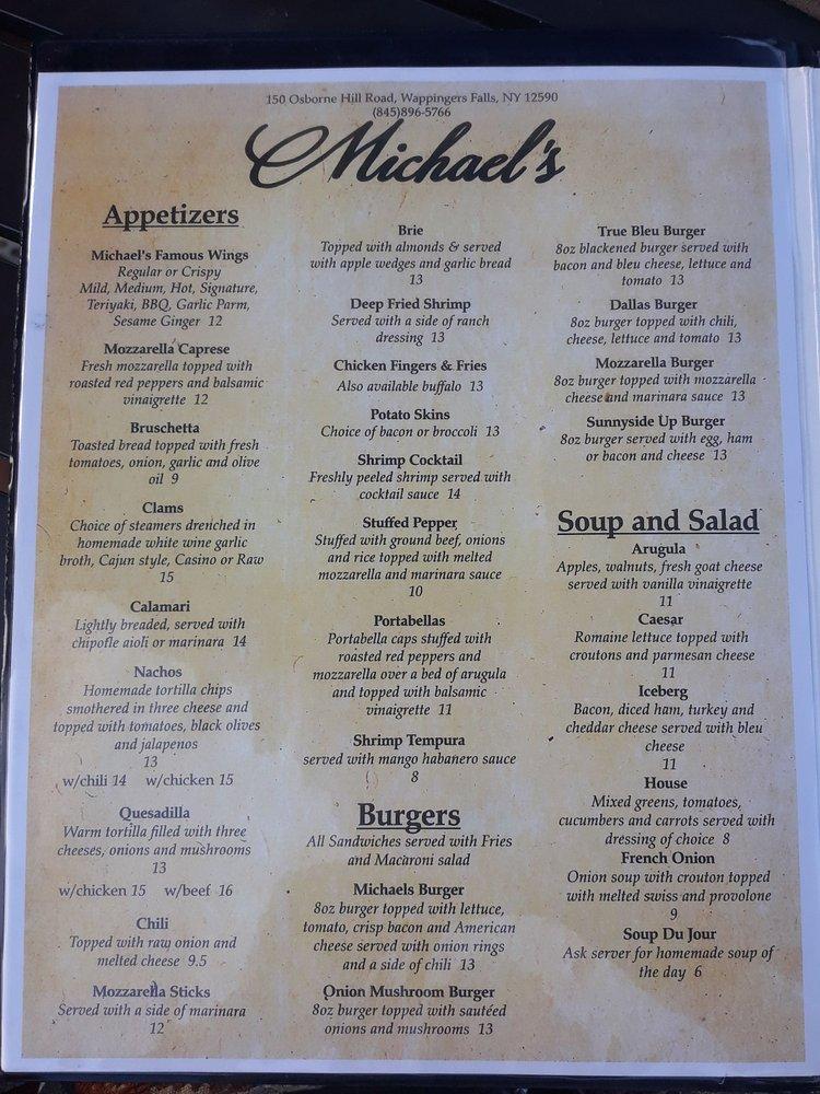 Michael's menu