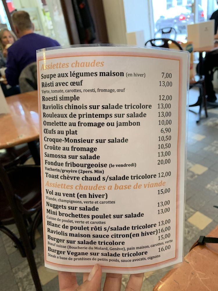 Menu di Confiserie Carac D Gremion 