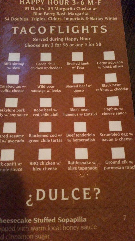 Matanza menu
