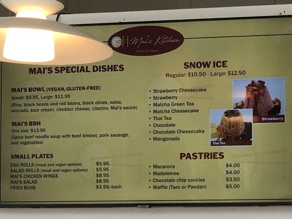 Carta de Mai's Kitchen