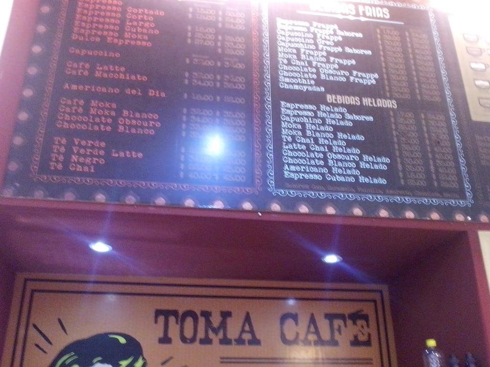 Café Montes Azules menu
