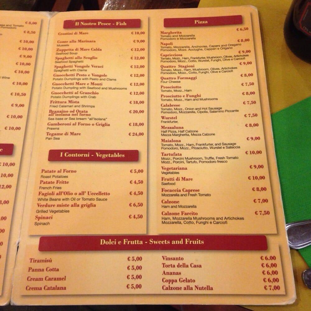 Menu di Il Salimbecco 