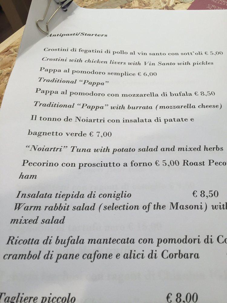 Menu di Il Gallo Viadante 
