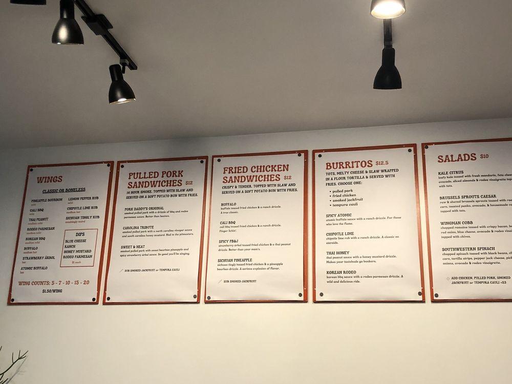 Carta de Wingman Rodeo - Montecito Street