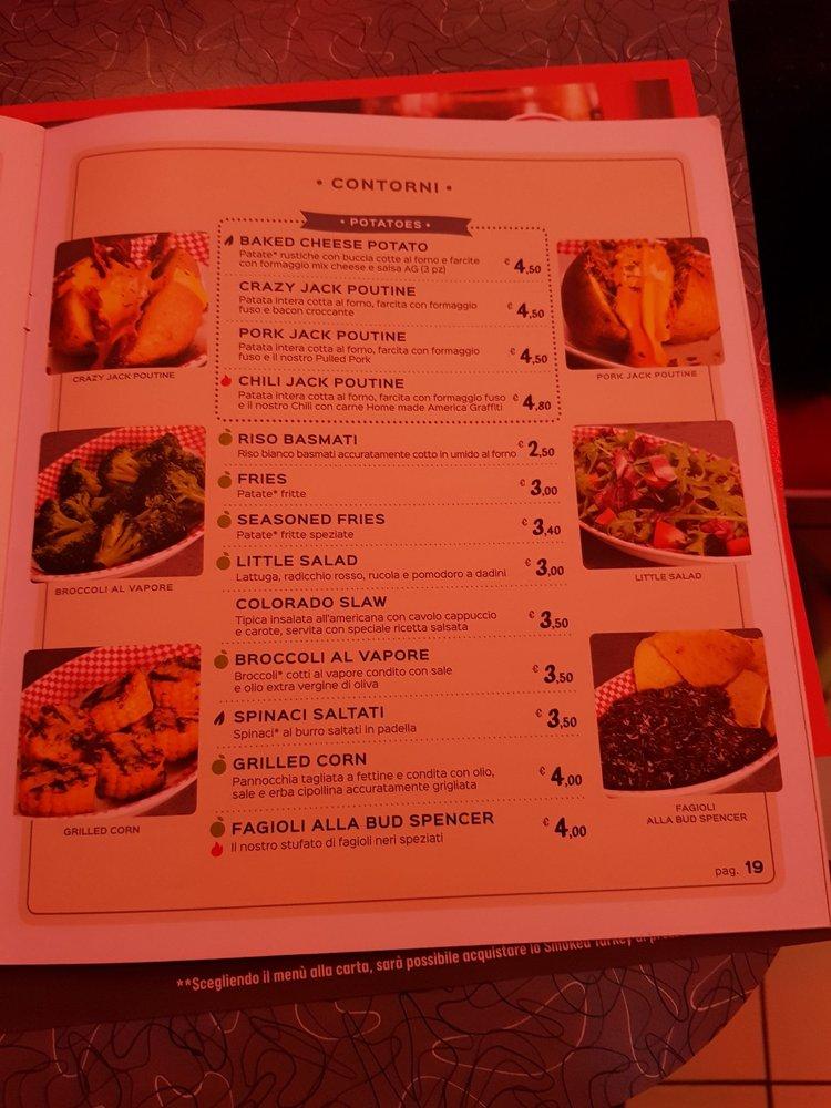 Menu di America Graffiti 